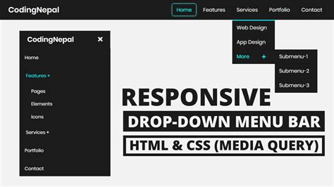 If you need a more advanced. . Responsive navbar with dropdown codepen